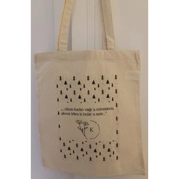 Vászon bevásárlótáska  könyvidézettel