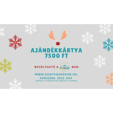 Könyvgardrób ajándékkártya 7500Ft Könyvgardrób ajándékkártya 7500Ft